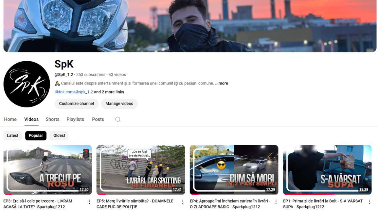 SpK Moto Youtube Channel